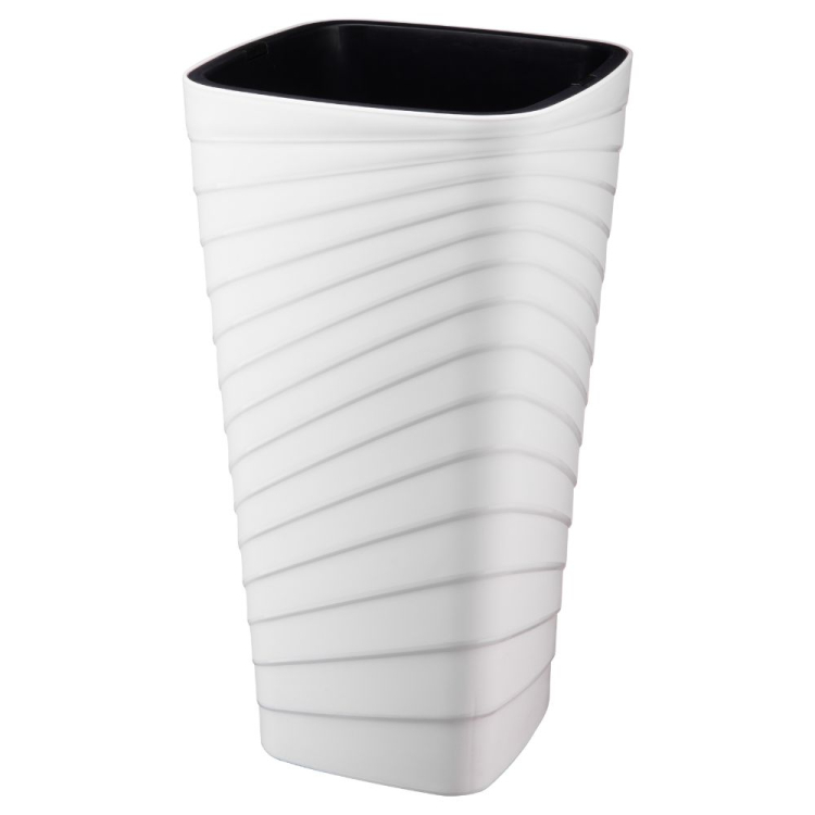 Doniczka kwadratowa TWISTA 30x56cm biały